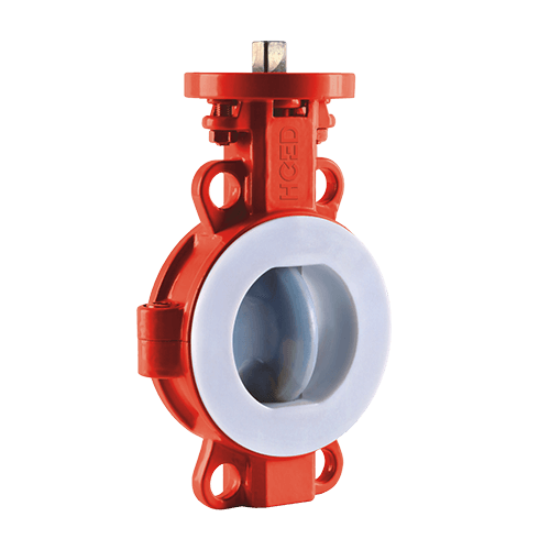 HDF800 Series Fluorine Lined(PFA) Butterfly Valve